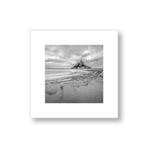 Mont Saint-Michel – Normandie (noir & blanc)